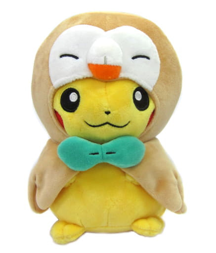 新品未使用 ポケモン　モクローのポンチョを着たピカチュウ　ぬいぐるみ　ポケセン