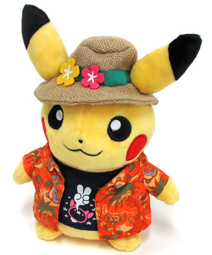 駿河屋 中古 ピカチュウ アローラフェスティバル ぬいぐるみ ポケットモンスター サン ムーン ポケモンセンター限定 ぬいぐるみ