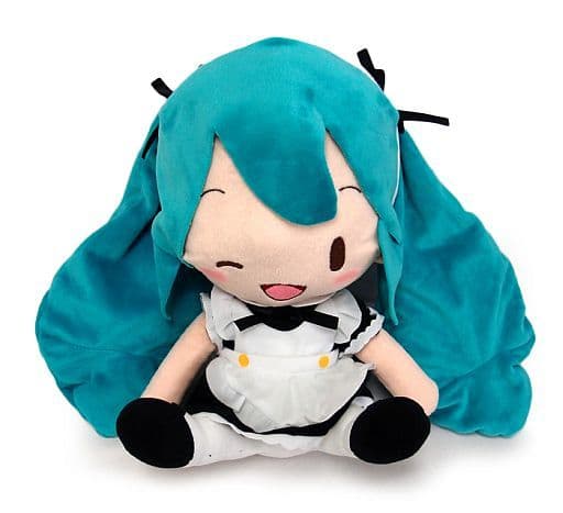 駿河屋 中古 初音ミク メガジャンボふわふわぬいぐるみ 初音ミク メイドver Vocaloid ぬいぐるみ