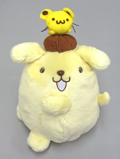 駿河屋 中古 プリン スコーン乗り マフィン スコーンと一緒bigぬいぐるみ ポムポムプリン ぬいぐるみ