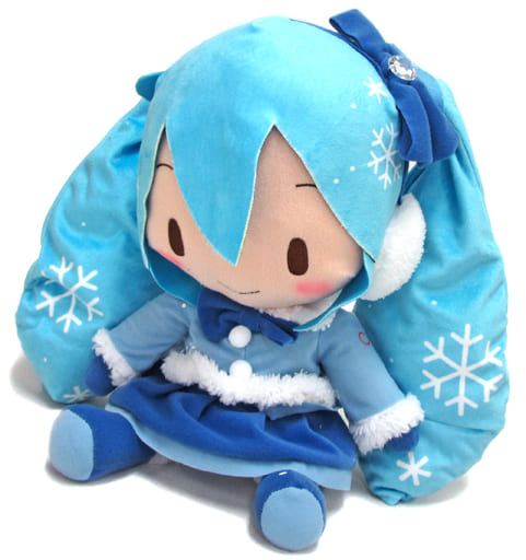 駿河屋 中古 雪ミク 初音ミクシリーズ スペシャルふわふわぬいぐるみ Snow Miku 12 Vocaloid ぬいぐるみ