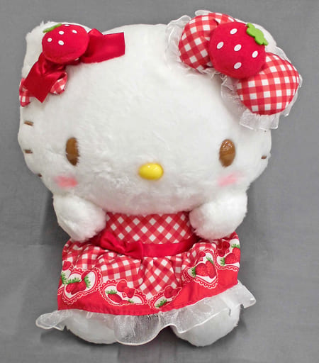 駿河屋 -<中古>ハローキティ ぬいぐるみ いちごデザインシリーズ 駿河屋 -<中古>ハローキティ ぬいぐるみ いちごデザインシリーズ