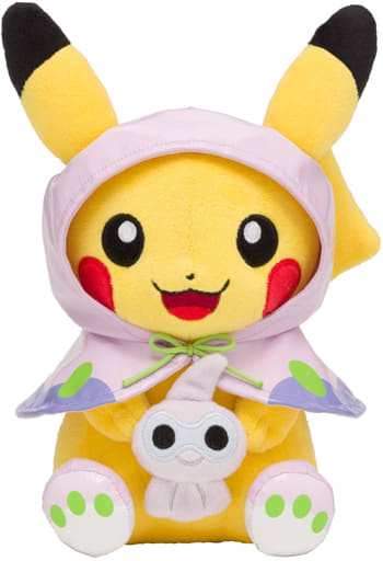駿河屋 中古 ピカチュウ コダックはノーてんき ぬいぐるみ ポケットモンスター ポケモンセンター限定 ぬいぐるみ