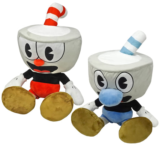 [値下げ中] Cuphead (カップヘッド)　BIGぬいぐるみ　2種セット