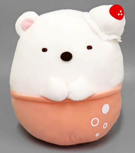 駿河屋 -<中古>しろくま クリームソーダ ころっとぬいぐるみ 「すみっ