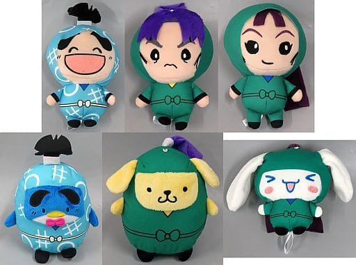 全6種セット ぬいぐるみ Vol.3(EX) 「忍たま乱太郎×サンリオキャラクターズ」 全6種セット ぬいぐるみ Vol.3(EX) 「忍たま乱太郎×サンリオキャラクターズ」