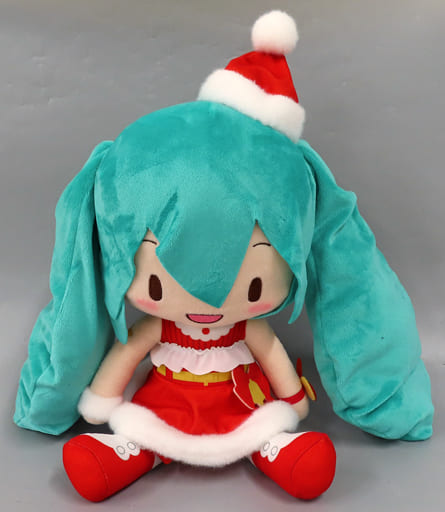 駿河屋 -<中古>初音ミク ふわぷち Lぬいぐるみ“初音ミク”クリスマス 