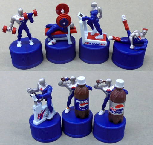 駿河屋 -<中古>全7種セット - 「ペプシマン ボトルキャップ 第5弾