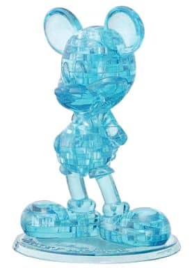 駿河屋 買取 クリスタルギャラリー ミッキーマウス ブルー ディズニー 3dパズル 44ピース パズル