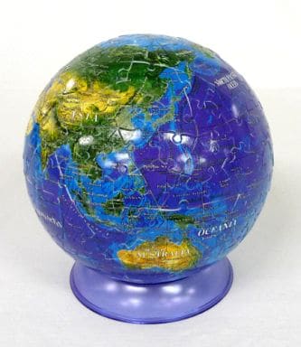 濃いピンク系統 地球儀パズル 3D球体パズル BLUE EARTH