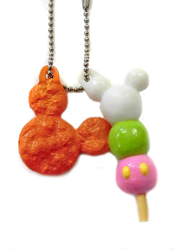 駿河屋 中古 12 おせんべい お団子 ディズニーキャラクター ミッキーマウス キャラめしマスコット キーホルダー