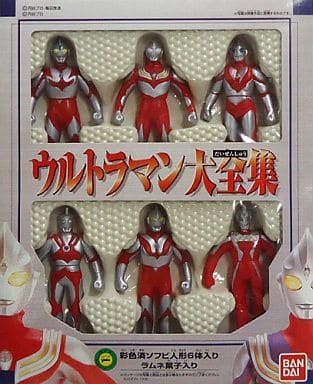 駿河屋 -<中古>ウルトラマン大全集 Aセット(彩色済みソフビ人形6体入り
