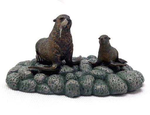 駿河屋 -<中古>3.オットセイ親子 「世界自然動物 海洋編