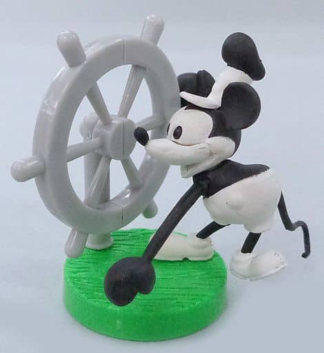 駿河屋 中古 シークレット ミッキーマウス モノクロ チョコエッグ ディズニーキャラクター トレーディングフィギュア
