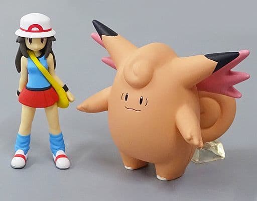 (食玩)ポケモンスケールワールド カントー地方 リーフ&ピクシー&ゲンガー ポケットモンスター 1/20 完成品 フィギュア プレミアムバンダイ限定 バンダイ