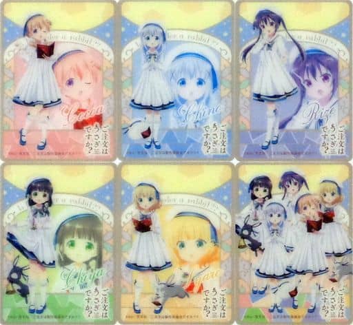 駿河屋 中古 全6種セット ご注文はうさぎですか キャラメルコーン クリアカード ローソン限定 トレーディングカード 駿河屋 中古 全6種セット ご注文はうさぎですか キャラメルコーン クリアカード ローソン限定 トレーディングカード