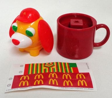 駿河屋 中古 2 マクドナルド犬 お茶犬 ハッピーセット ハッピーセット