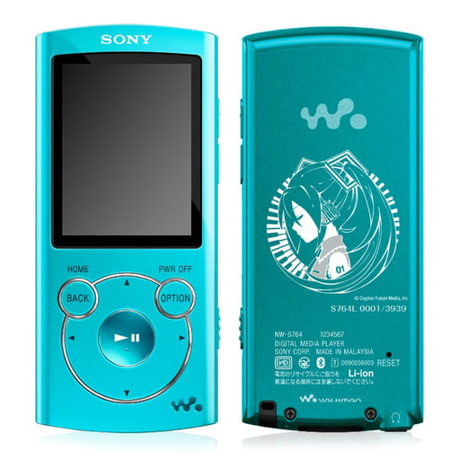 駿河屋 -<中古>初音ミク仕様ウォークマン 8GB (ブルー) [NW-S764(L
