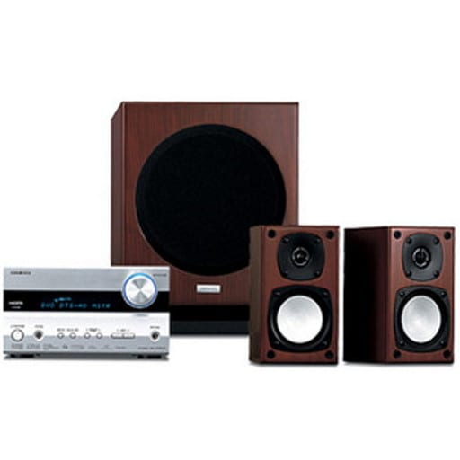 駿河屋 -<中古>ONKYO 2.1chホームシアターシステム (ブラウン) [BASE