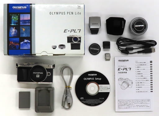 駿河屋 -<中古>OLYMPUS ミラーレス一眼 カメラ PEN Lite E-PL7 14-42mm