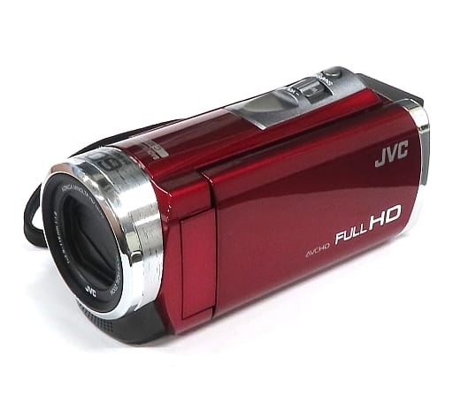 駿河屋 -<中古>JVC ハイビジョンメモリームービー Everio (レッド) [GZ ...