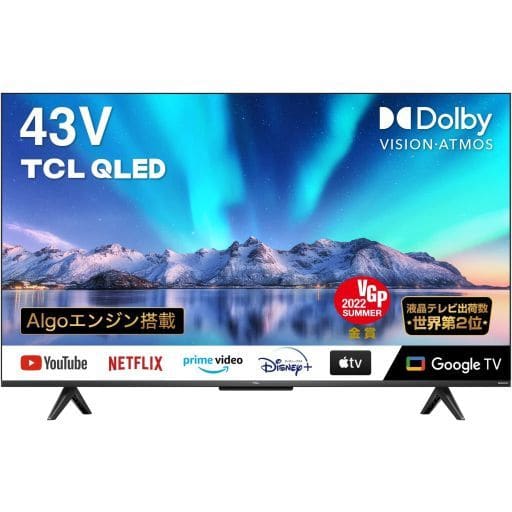 駿河屋 - 【買取】TCL 43型 4Kチューナー内蔵 4Kスマート液晶テレビ