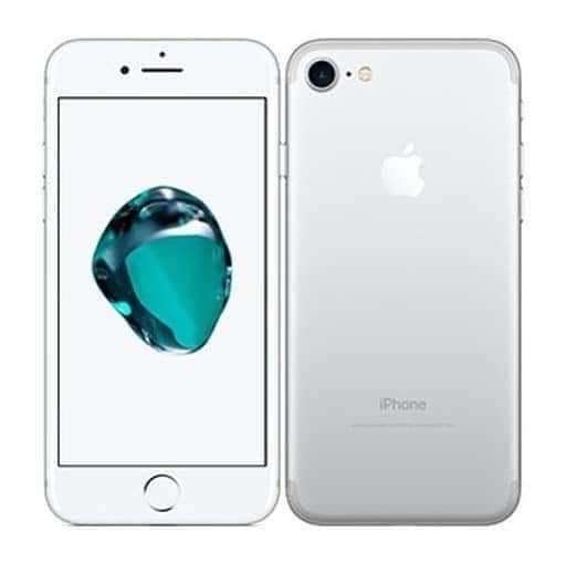 美品Apple au iPhone7 128GBシルバーMNCL2J/A判定◯