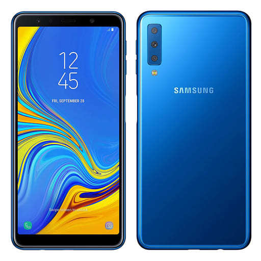 駿河屋 -<中古>スマートフォン Galaxy A7 4GB/64GB (SIMフリー/ブルー ...