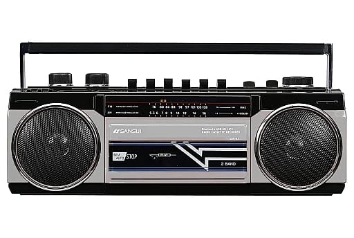 オーディオ機器SANSUI ステレオラジオカセット SCR-B2(RD)