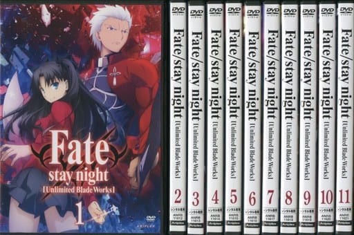 監督三浦貴博全巻セットDVD▼Fate stay night フェイト・ステイナイト Unlimited Blade Works(12枚セット)TV版 全11巻 + 劇場版▽レンタル落ち