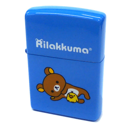 駿河屋 -<中古>リラックマ&キイロイトリ(ブルー) ZIPPOライター