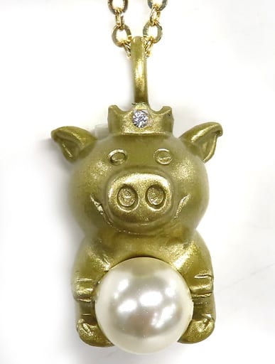 駿河屋 -<中古>金のブタ チャームネックレス 「花のち晴れ~花男 Next
