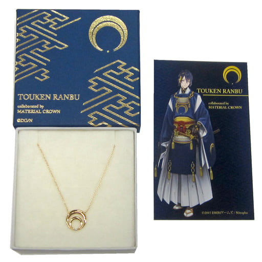 駿河屋 -<中古>三日月宗近 イメージネックレス K18製 Mサイズ 「刀剣