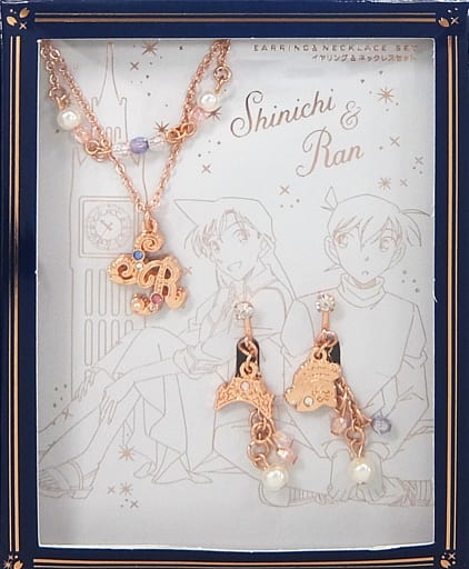 工藤新一&毛利蘭 ネックレス&イヤリングセット 「名探偵コナン」 ユニバーサル・スタジオ・ジャパン限定 工藤新一&毛利蘭 ネックレス&イヤリングセット 「名探偵コナン」 ユニバーサル・スタジオ・ジャパン限定