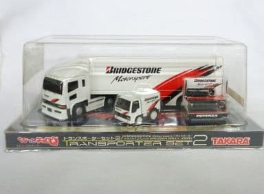 駿河屋 -<中古>ちびっこチョロQ トランスポーターセット2 BRIDGESTONE