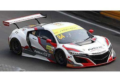 駿河屋 新品 中古 1 43 Honda Nsx Gt3 Honda Racing Fia Gt World Cup Macau 17 Pirelli 84 ホワイト グレー レッド Sa143 ミニカー 乗り物