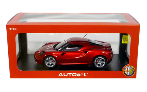 駿河屋 -<新品/中古>1/18 アルファロメオ 4C (メタリック・レッド