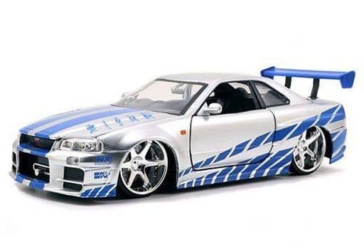 駿河屋 新品 中古 1 24 F F ニッサン スカイライン Gt R Bnr34 ブライアン車 シルバー ワイルド スピードシリーズ Jada モデルカー 駿河屋 新品 中古 1 24 F F ニッサン スカイライン Gt R Bnr34 ブライアン車 シルバー ワイルド スピードシリーズ Jada モデルカー