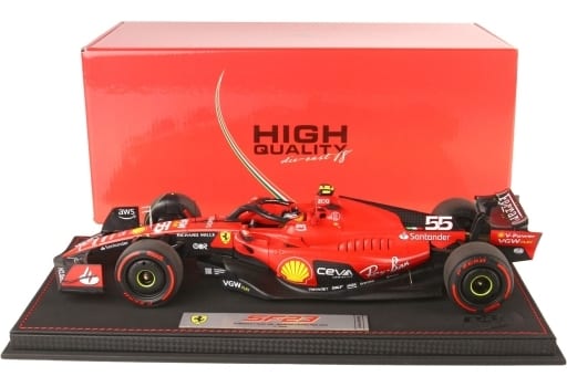 ミニカー　1/18 Ferrari SF-23 Bahrain GP 2023 C. Sainz ケース無 [BBR231855DIE]