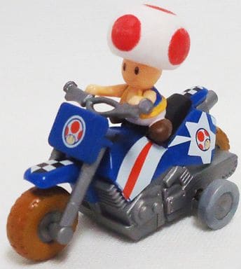 駿河屋 中古 キノピオ サントリーコーヒーボス マリオカートwii プルバックバイク 09年キャンペーン品 ミニカー 乗り物