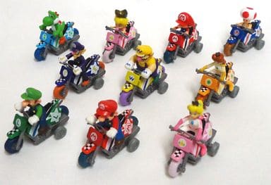 全10種セット 「サントリーコーヒーボス マリオカートWii プルバックバイク」 2009年キャンペーン品