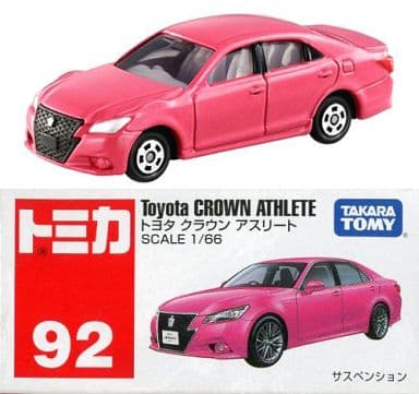 駿河屋 新品 中古 1 66 トヨタ クラウン アスリート ピンク トミカ No 92 トミカ