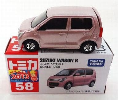 駿河屋 -<新品/中古>1/58 スズキ ワゴンR(ピンク/赤箱) 「トミカ No.58