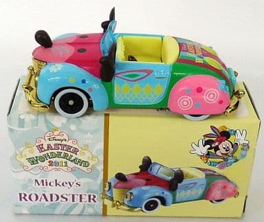 駿河屋 中古 Mickey S Roadster ディズニー イースターワンダーランド11ver スカイブルー ピンク グリーン トミカ 東京ディズニーリゾート限定 トミカ