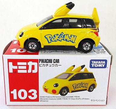 駿河屋 新品 中古 ピカチュウカー イエロー 赤箱 ベトナム製 タカラトミー トミカ No 103 トミカ