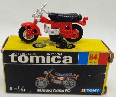 1/34 スズキ バンバン90(レッド/黒箱/日本製) 「トミカ No.84」 1/34 スズキ バンバン90(レッド/黒箱/日本製) 「トミカ No.84」