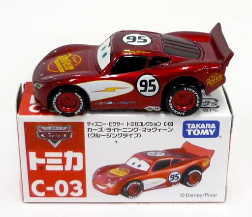 駿河屋 中古 カーズ ライトニング マックィーン クルージングタイプ 95 レッド 赤箱 ディズニー ピクサー トミカコレクション C 03 トミカ
