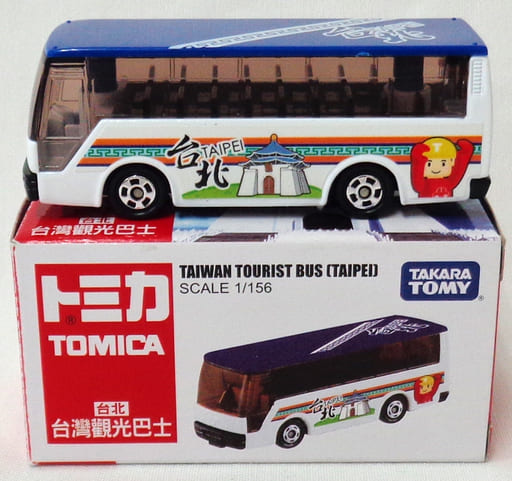 1/156 TAIWAN TOURIST BUS TAIPEI(ホワイト×ブルー) -台北 台湾観光巴士- 「トミカ」 台湾限定