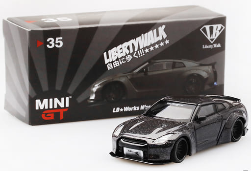 1/64 ミニカー MINI GT LBWK  GT-R R35 マットグレー