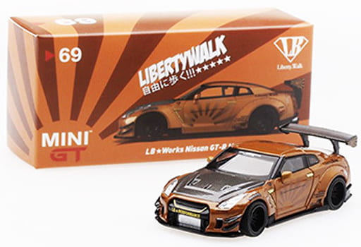 MINI GT LBWK限定 NISSAN GT-R メタリックブラウン